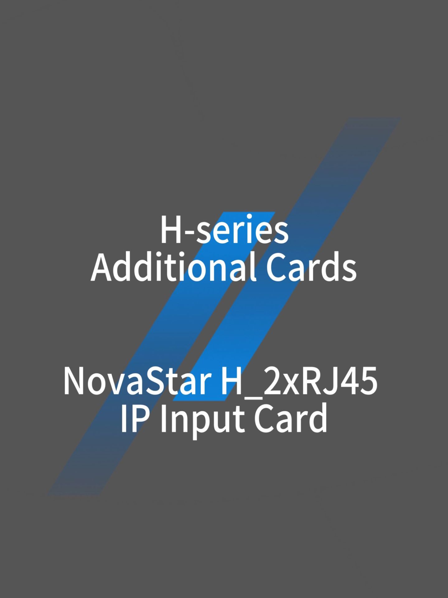 Tarjeta de entrada IP NovaStar H_2xRJ45